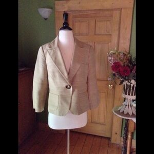 🌟Oscar de la Renta 100% silk jacket🌟